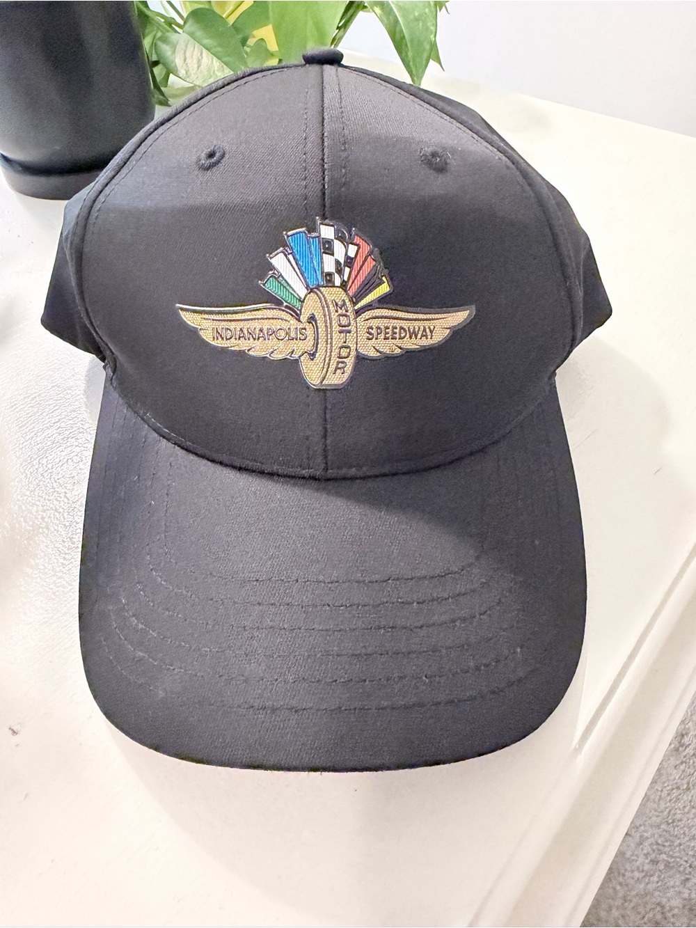 Indianapolis Motor Speedway Black Wing Logo Baseball Cap